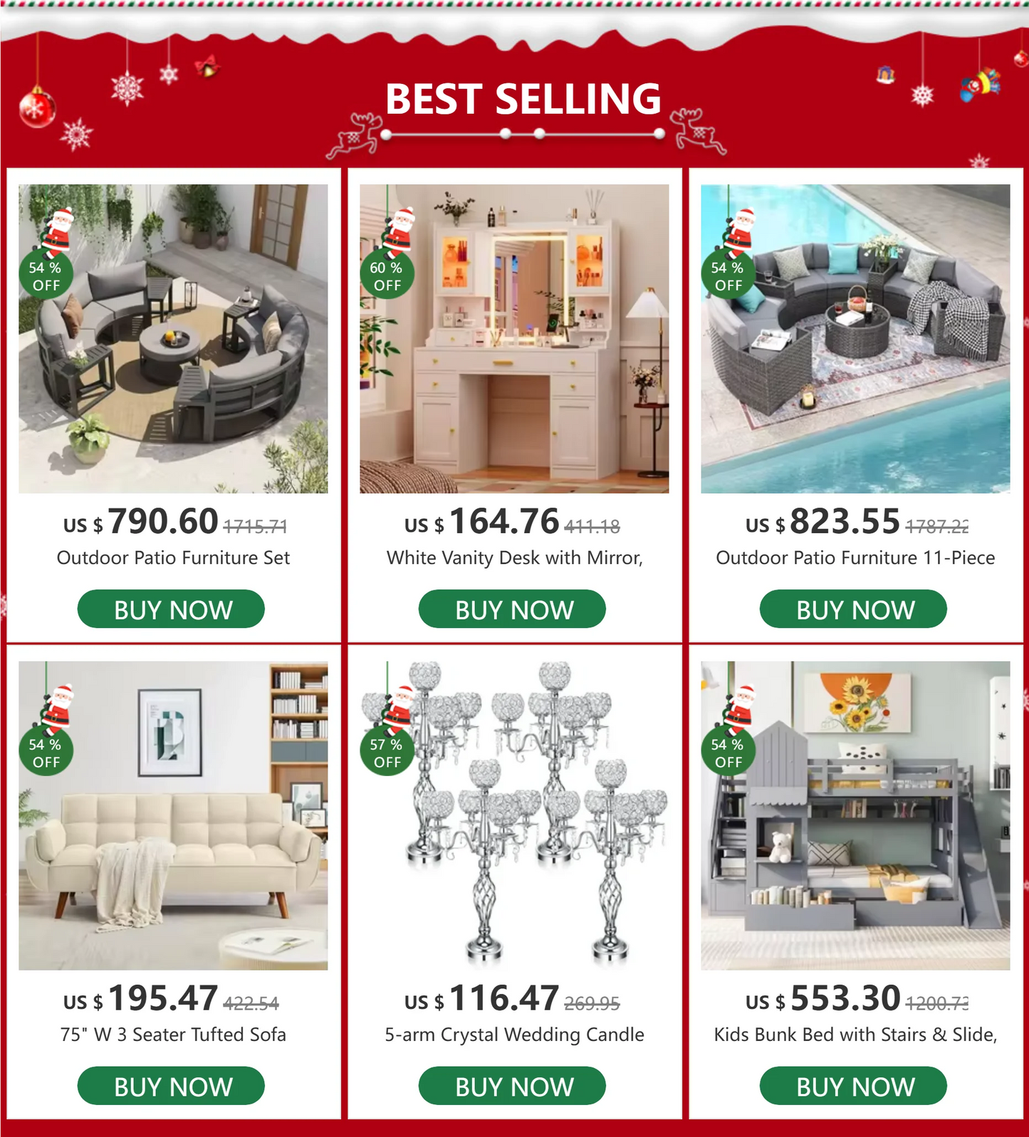 Oversized Modular Sectional Sofa,134.4" U Shaped Couch with Movable Ottoman,Large 6 Seater Corner Sofa for Living Room