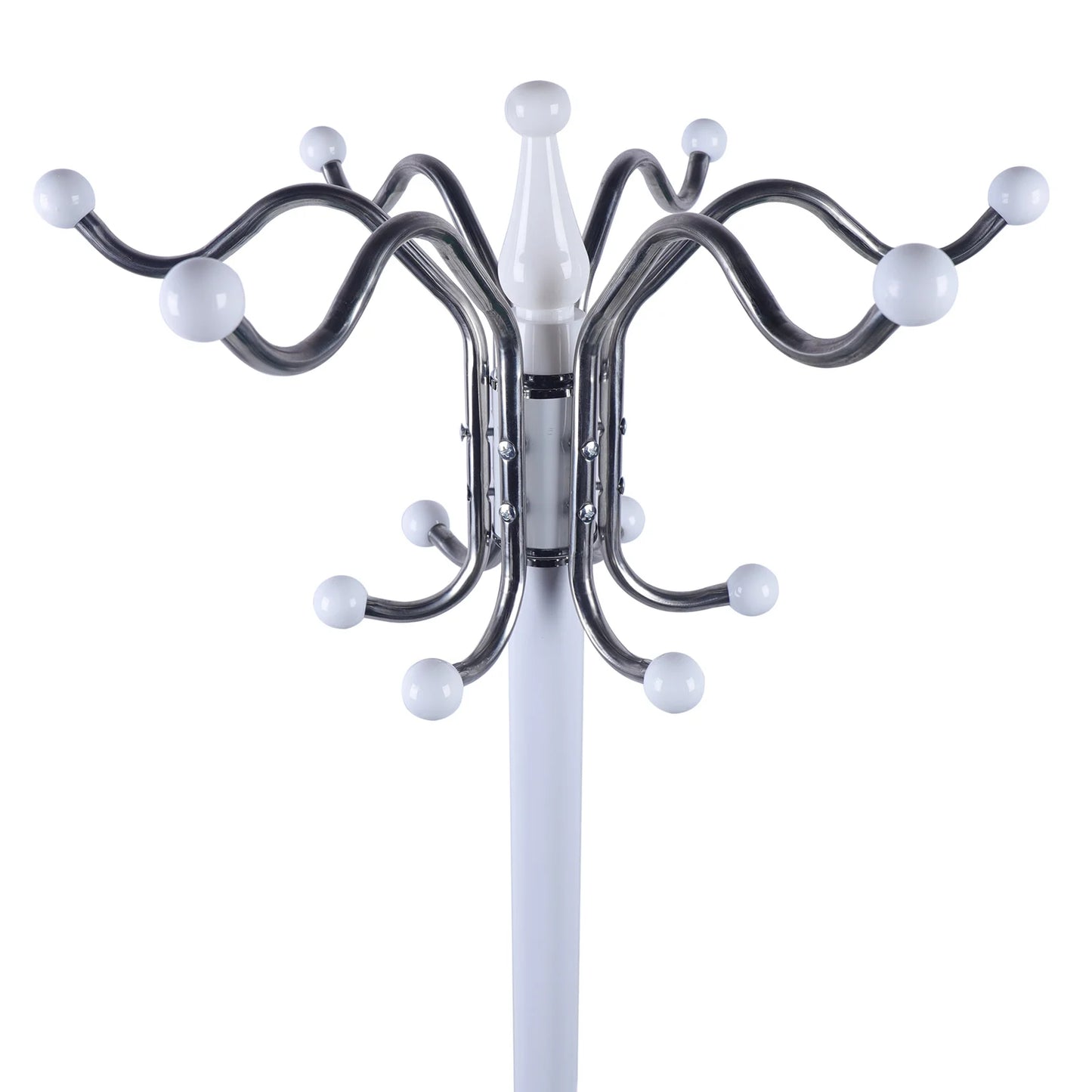 Metal Coat Tree Coat Racks with 16 Hooks Hat Jacket Stand Tree Holder Hanger Rack Marble Base