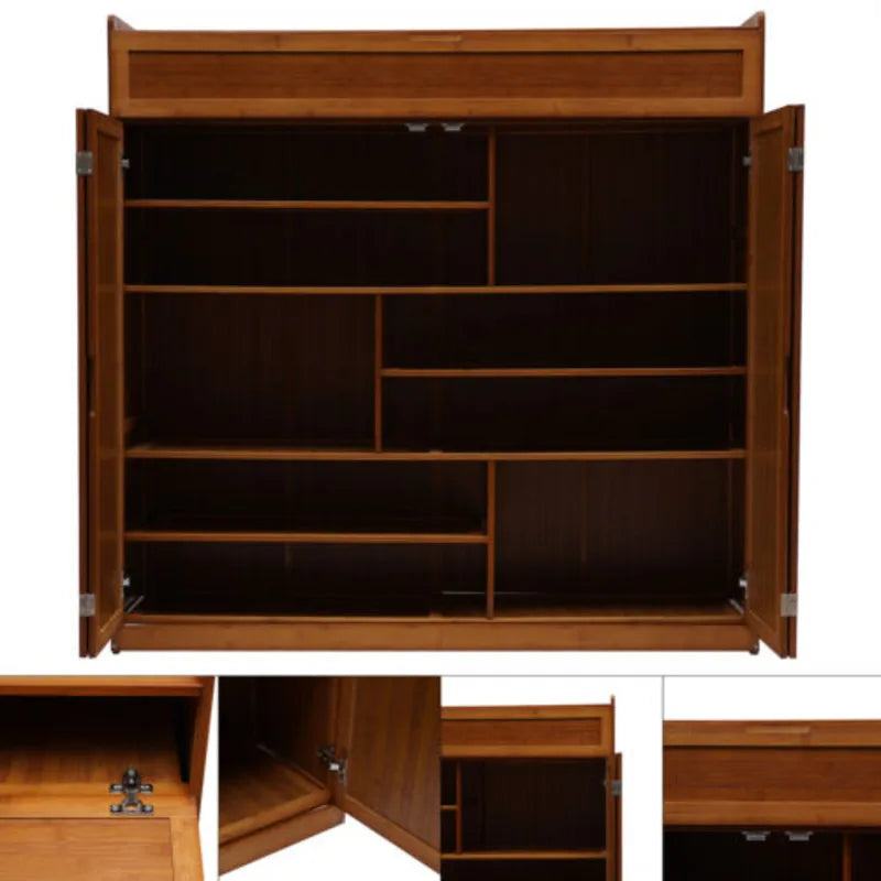 Modern Bamboo Rack Storage Shoe Cabinet Organizer Living Room Luxury Designer Shoe Cabinets Closet Display Home Furniture