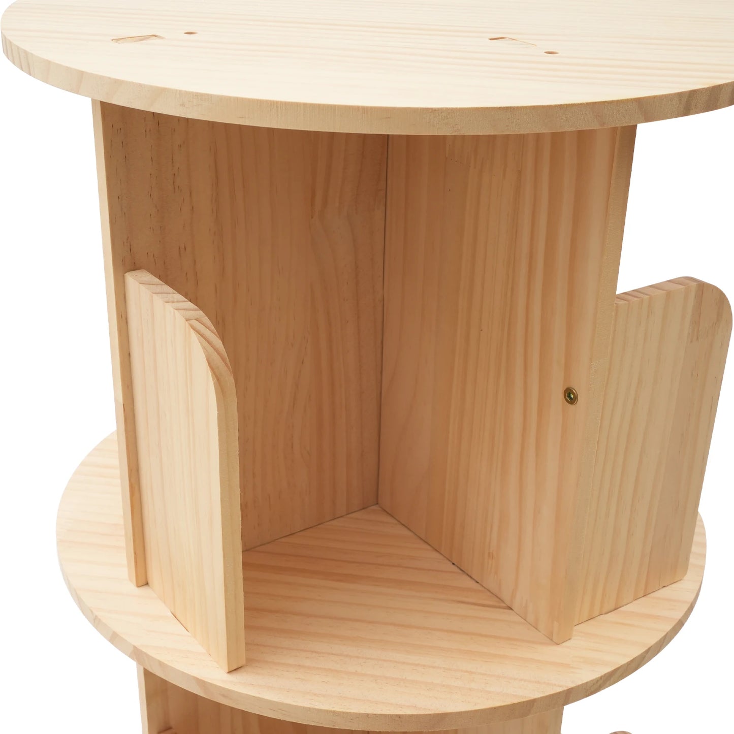 Revolving Bookstand 360 Display Floor Standing Bookcase Storage Rack for Kids and Adults Multi-Functional Bookshelf Organizer