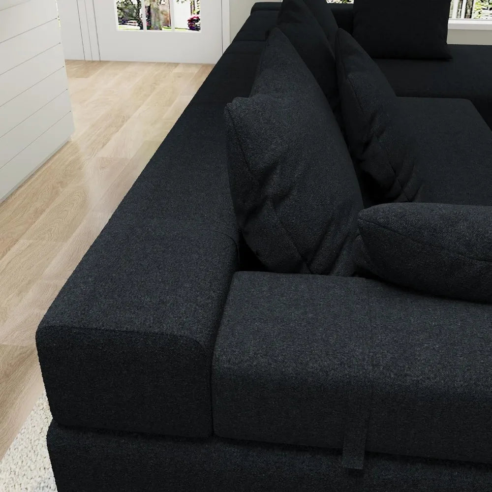 Modular Sectional Sofa,for Living Room Modern Minimalist Couches with Right Side Chaise,No Assembly,Sectional Sofas