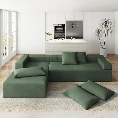 Modular Sectional Sofa,for Living Room Modern Minimalist Couches with Right Side Chaise,No Assembly,Sectional Sofas