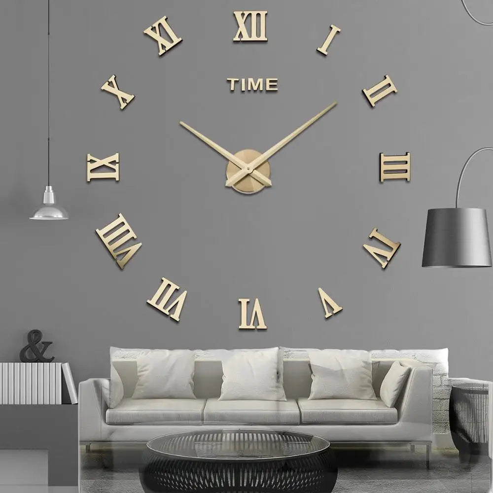 Special Offer 3D Acrylic Wall Clock – DIY Quartz, Modern Home Décor