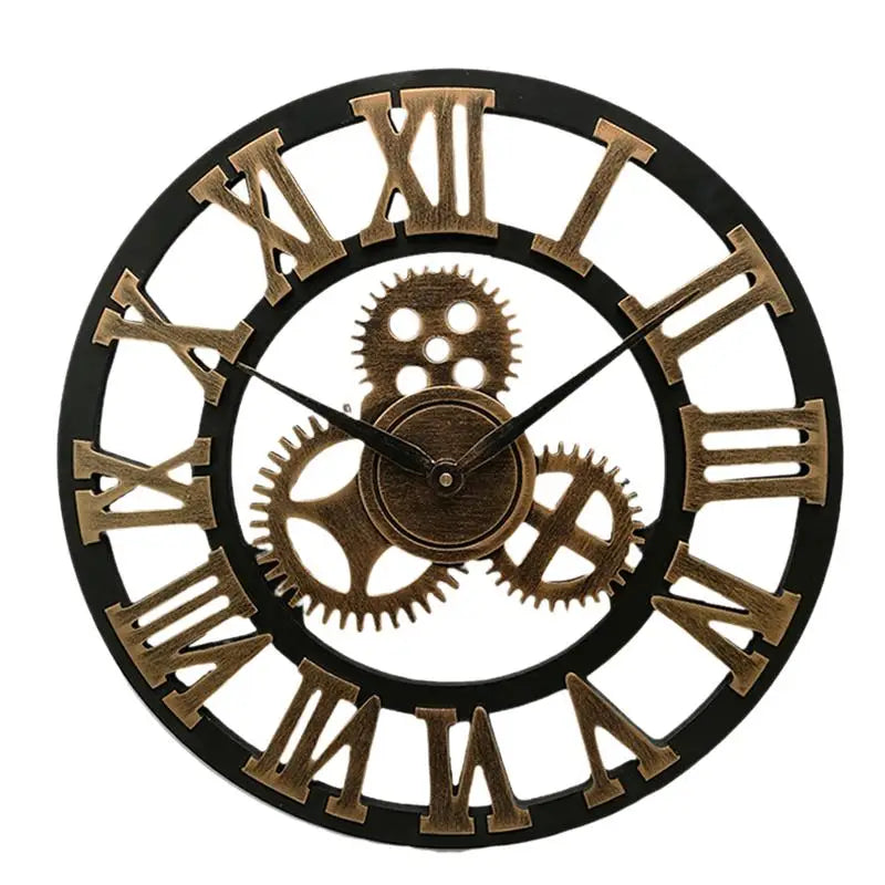 Retro Gear living room Wall Clock