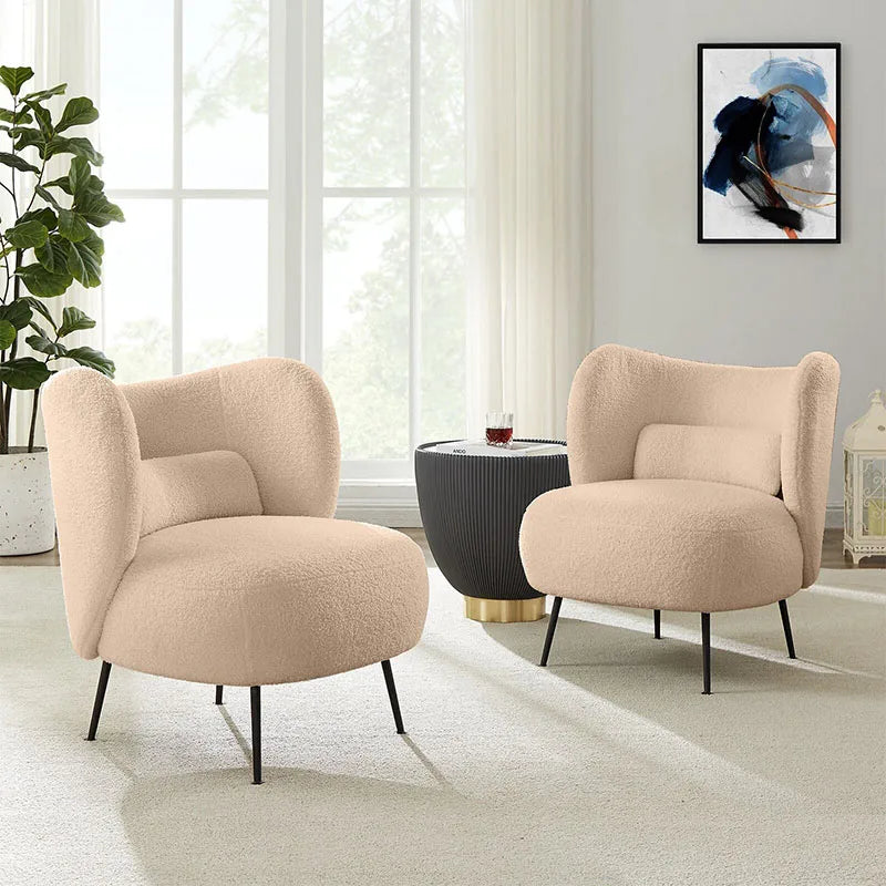 Nordic Designer Velvet Armchair for Living Room & Bedroom