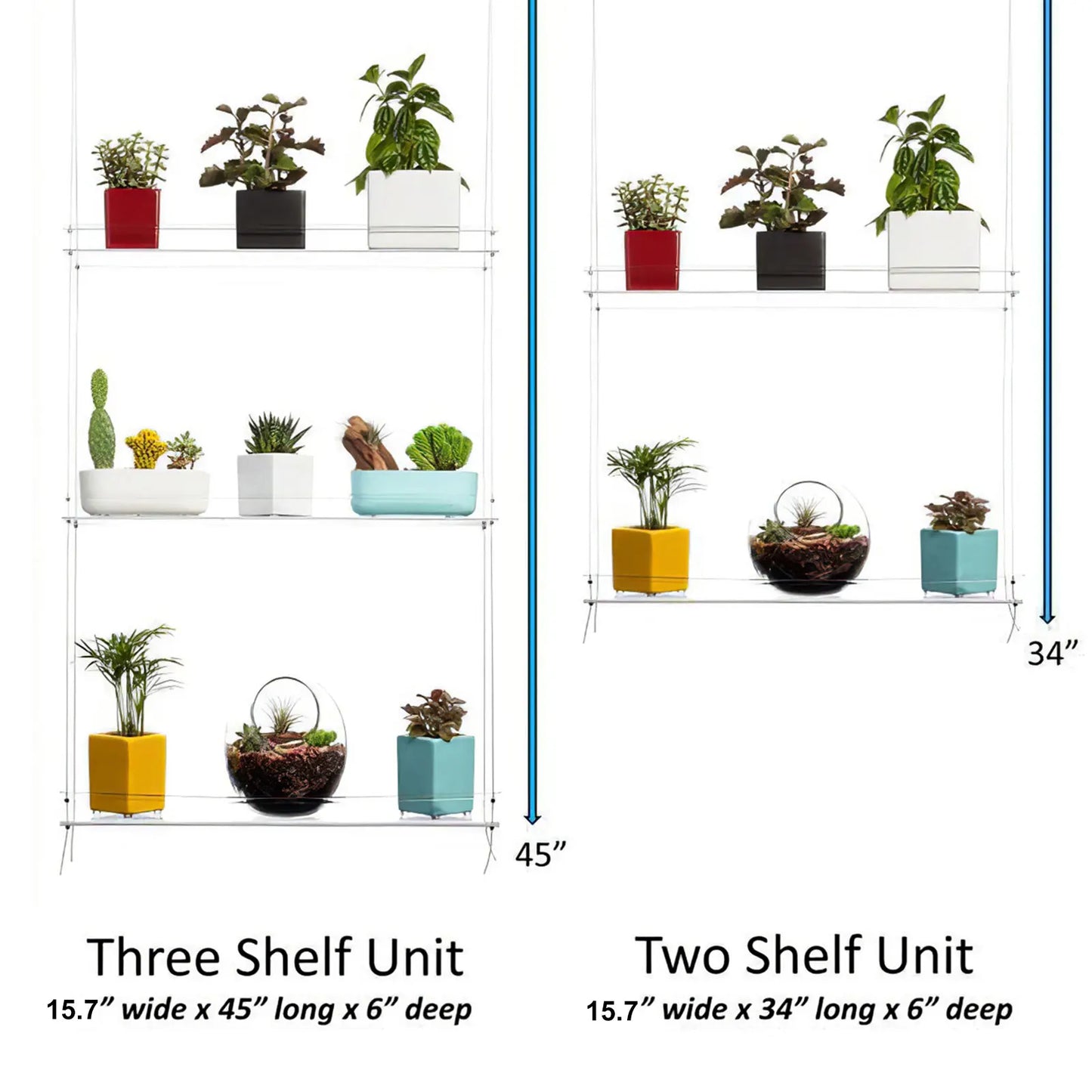 Modern Decorative Plant Rack Stand Plants Succulent Shelf Acrylic Multi-Layer Garden Flower Stand For Window Living Room Bedroom