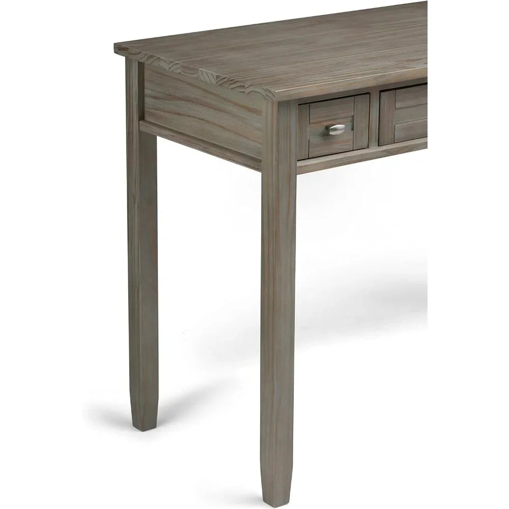 Warm Shaker 48" Solid Wood Rustic Desk - Home, Office & Writing Table