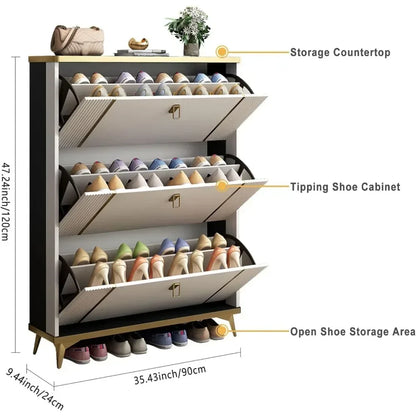 Cabinets for Freestanding Shoe Rack Storage Modern Narrow and Slim Hidden Shoe Rack With Door White Home