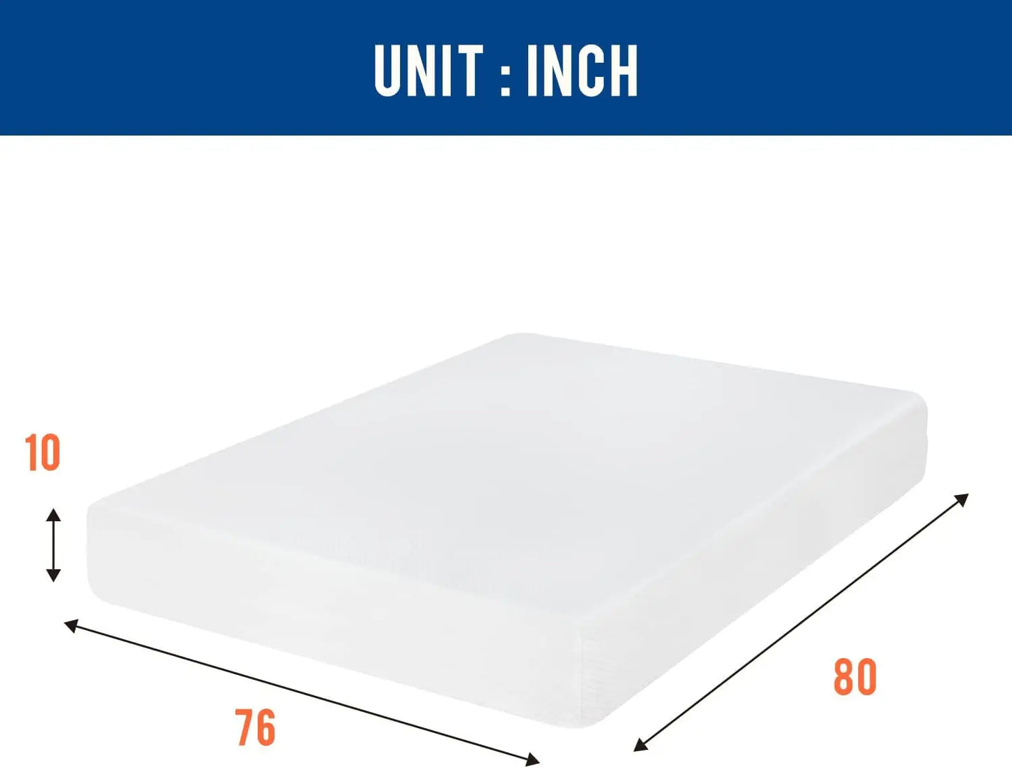 12-inch/10-inch/8-inch Gel Memory Foam Mattresses (All Sizes)