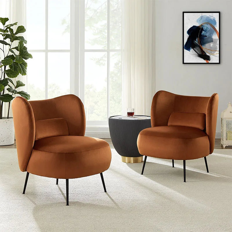 Nordic Designer Velvet Armchair for Living Room & Bedroom