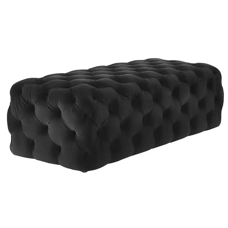 Velvet Sofa Stool Furniture Nordic Button Stool Long Sofa Stool Footrest Puff Seat For T