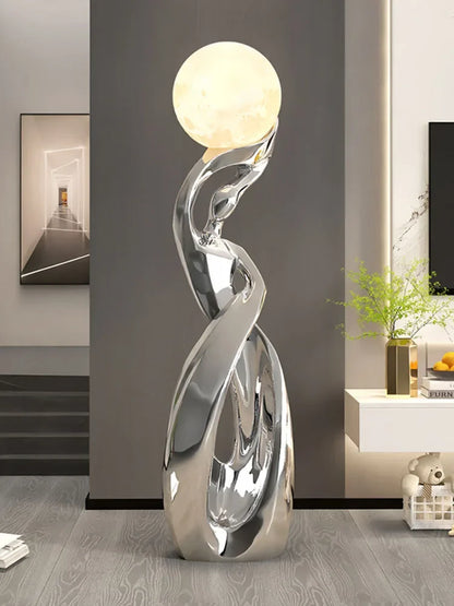 Creative Abstract Art - 82cm Sculpture - Luxury Ornament Lamp