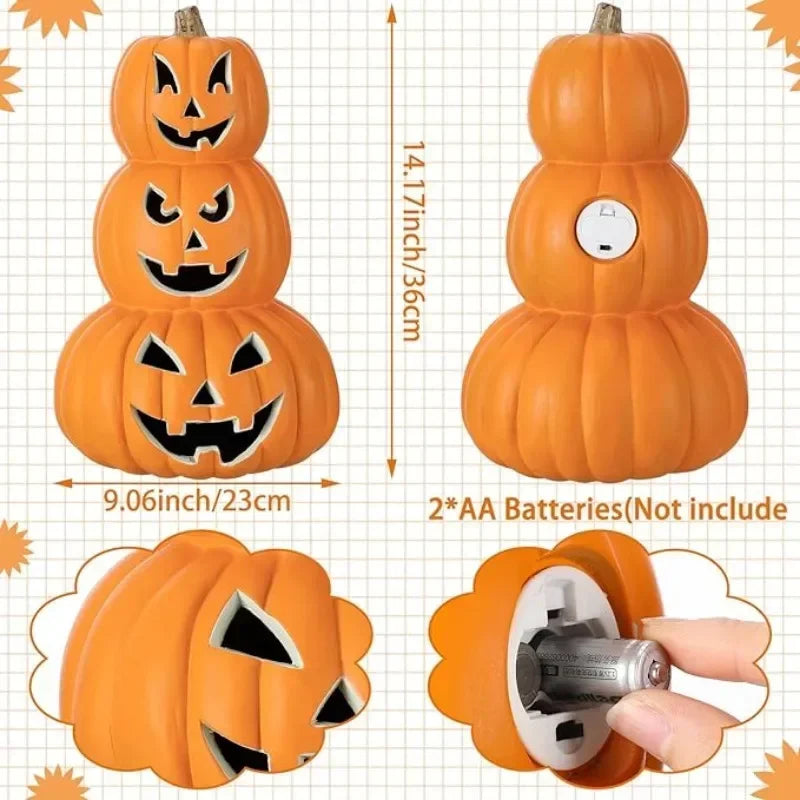 Halloween Pumpkin Led Lamp/Lantern Decoration - Jack-o Lantern