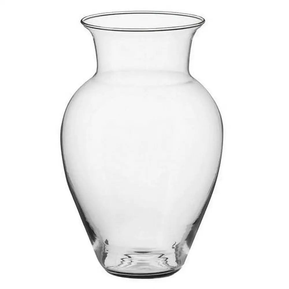 10.5" Glass Spring Valley Floral Vase Home Office Decor Wedding Gift Bouquet Display High Quality Elegant Design Floral Pattern