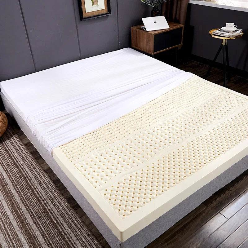 Thailand Natural 100% Latex Mattress Wholesale Student home hotel luxury top Tatami Mat Royal Gift Latex Mats With Cover