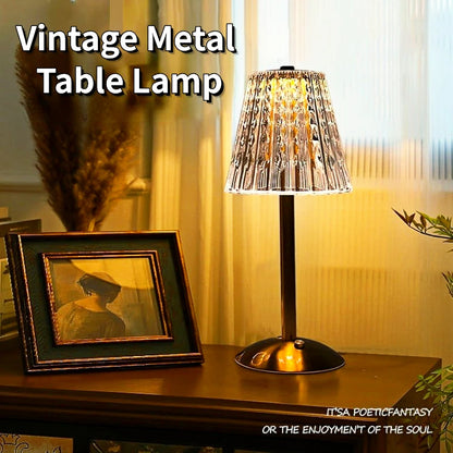 Rechargeable Crystal Diamond Touch Table Lamp