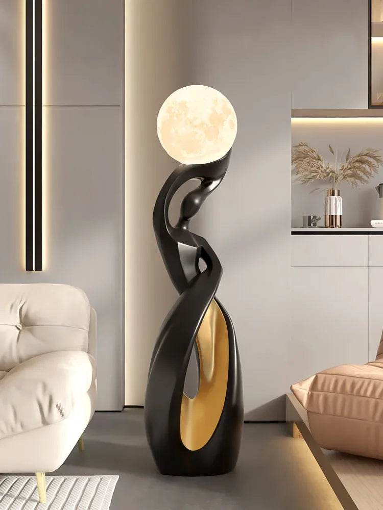 Creative Abstract Art - 82cm Sculpture - Luxury Ornament Lamp