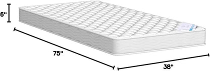 Home Life Comfort Sleep 6-Inch Mattress GreenFoam Certified - Twin - New3 (furMattB3260twin_D)