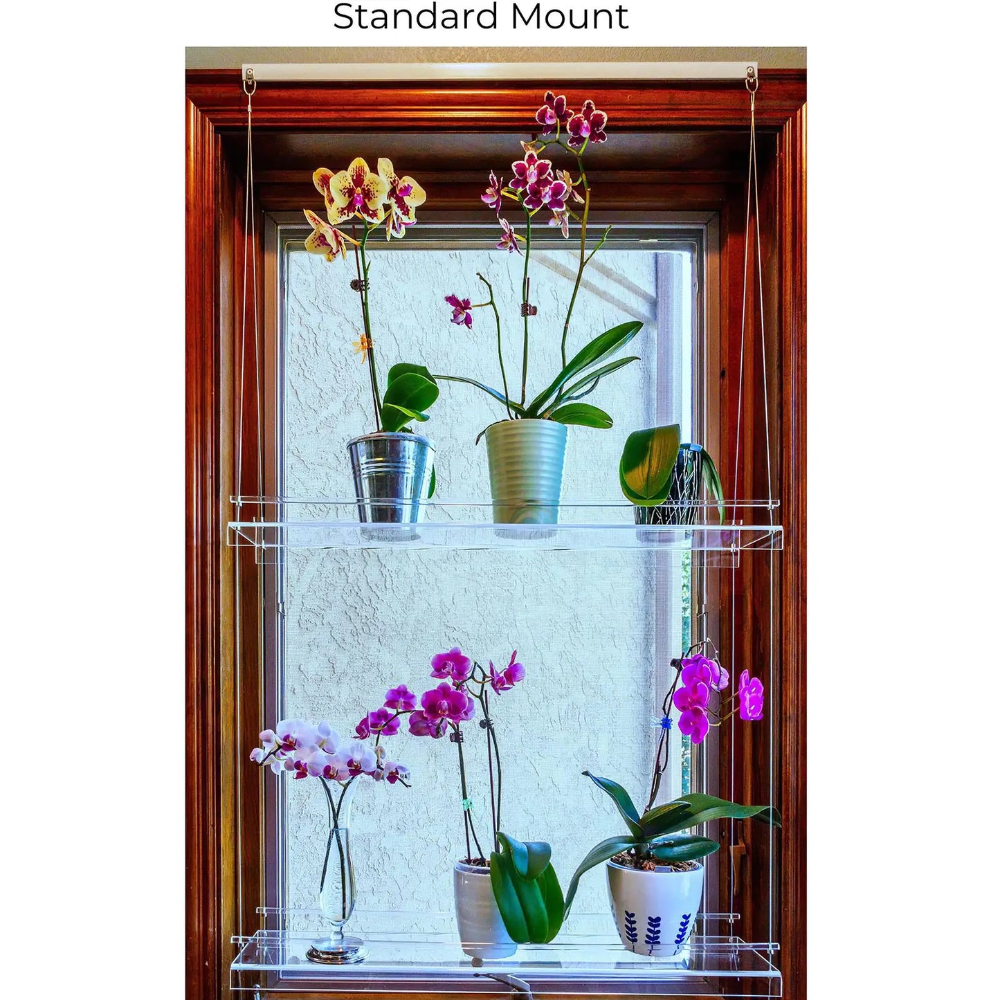 Modern Decorative Plant Rack Stand Plants Succulent Shelf Acrylic Multi-Layer Garden Flower Stand For Window Living Room Bedroom