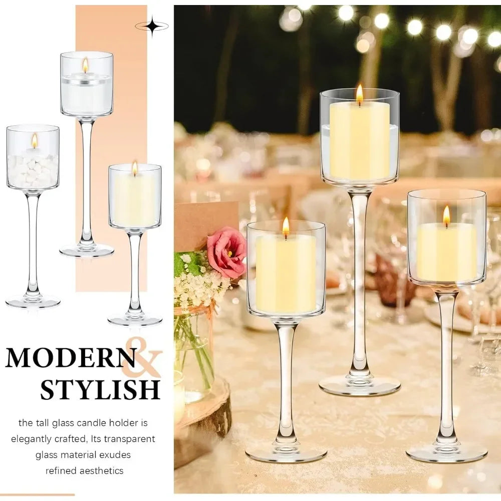 6-Piece Candle Holder Set – 3 Sizes