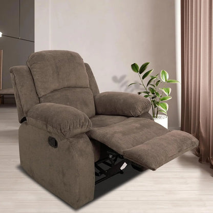 Sofa Set Living Room Furniture Reclining Couch Set with Cup Holders/Storage Console/Drop Down Table Fabric Recliner Sofa Set