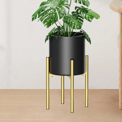 Plant Stand Home Decor Handmade Gold Flower Pot Stand for Fits 7 to12 inch Pots Indoor Outdoor Home Gardening Gifts Living Room