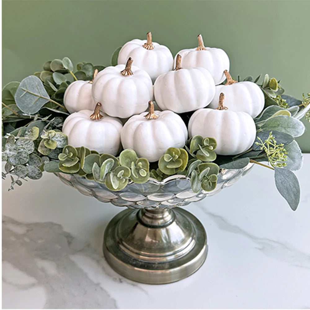 Small Foam Pumpkins - 1/3/6 Pack Autumn Decor