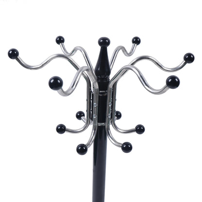 Metal Coat Tree Coat Racks with 16 Hooks Hat Jacket Stand Tree Holder Hanger Rack Marble Base