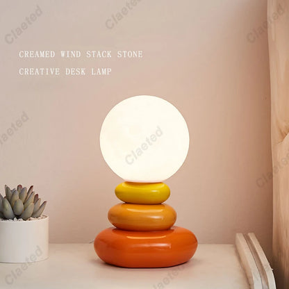 Colorful Nordic Stone Table Lamp