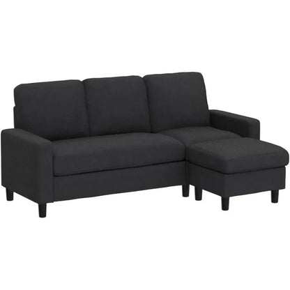 Convertible L-Shaped Sofa with Reversible Chaise