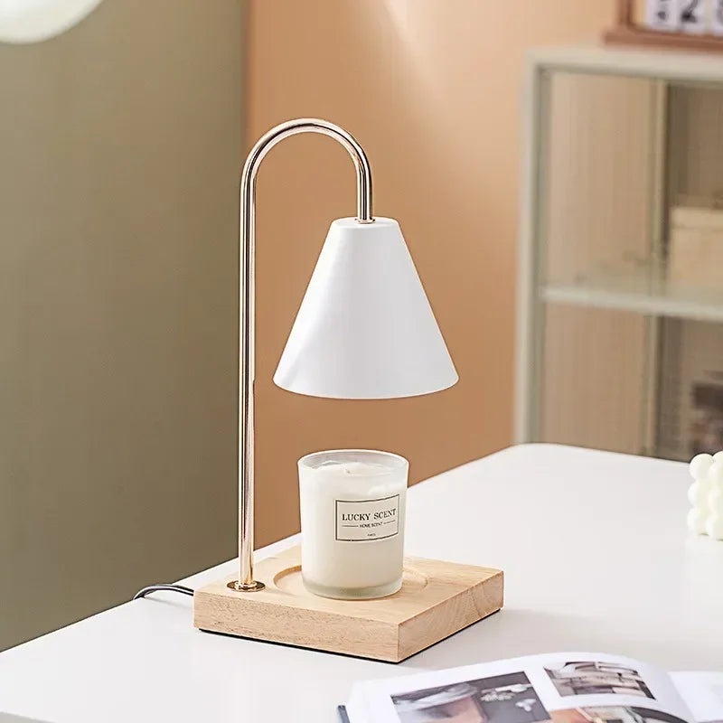 LED Table Light Candle Warmer with Dimming and Aromatherapy