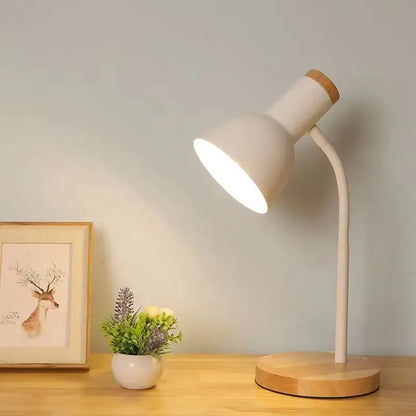 Nordic Wooden & Iron LED Folding Desk Lamp