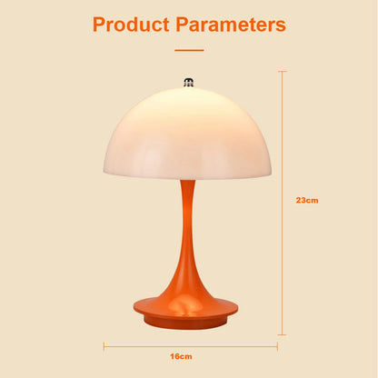 Portable USB Charging LED Mushroom Table Lamp