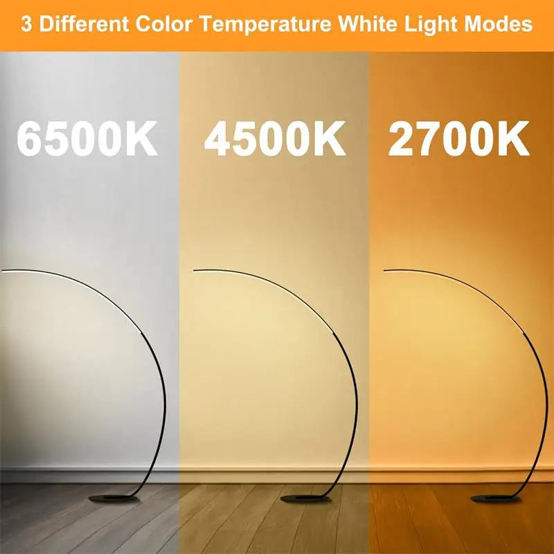 Nordic LED Corner Light  Floor Lamps Black White C APP Remote Dimmable Floor Lights Stand Light For Dining Living Room Decor