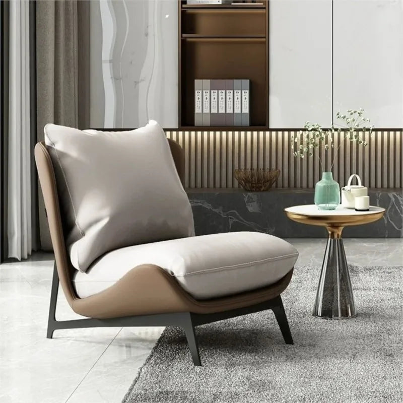 Nordic Single Sofa Chair – Modern Minimalist Art Design for Balcony or Leisure