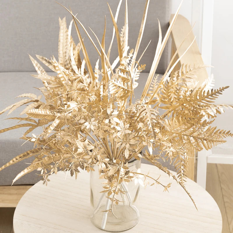 Gold Artificial Flowers for Weddings & Home Decor