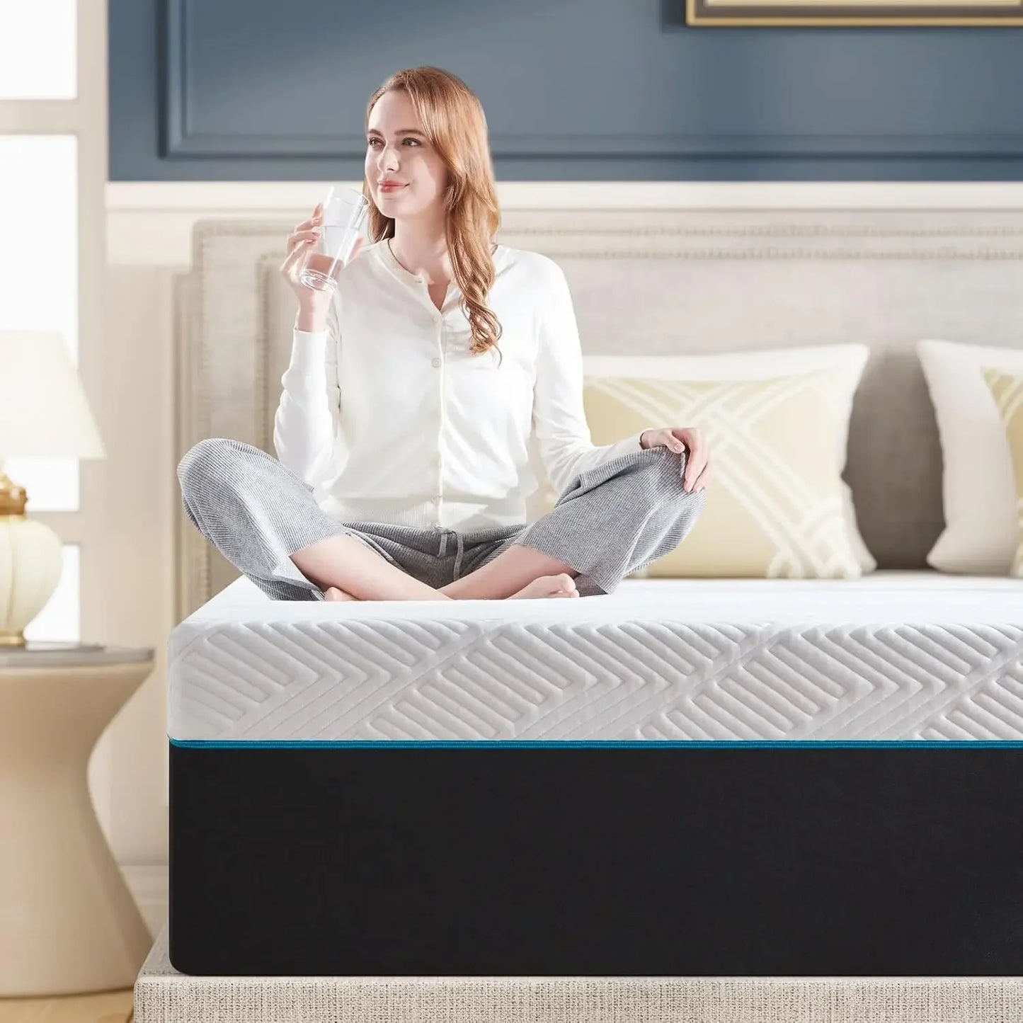 10-Inch Queen Size Foam Mattress in Box,Edges Support for Sleep Supportive,60" X 80" X 10"