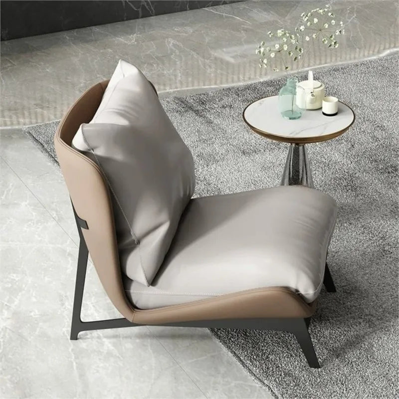 Nordic Single Sofa Chair – Modern Minimalist Art Design for Balcony or Leisure