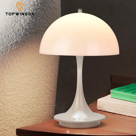 Portable USB Charging LED Mushroom Table Lamp