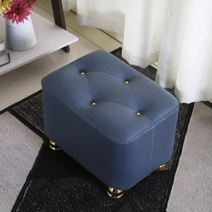 Nordic Tech Cloth Stool Household Coffee Table Stool Solid Wood Low Shoe Changing Stools Living Room Sofa Stools Square Ottomans