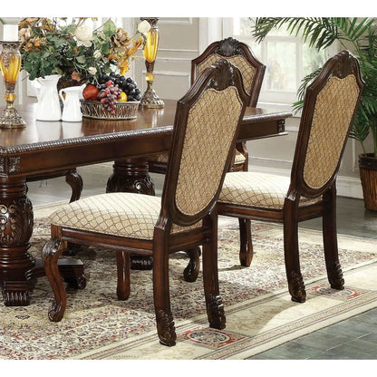 7-Piece Dining Set with Dining Extension Table, 4 Side Chairs and 2 Arm Chairs (C)