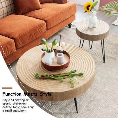 Modern Farmhouse Nesting Coffee Table Set