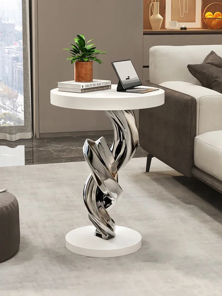 Furniture Coffee Table, Luxury Living Room, Foyer, Sofa, Side Corner Table, Decoration, Electroplating, Abstract Sculpture, Crafts, Gifts