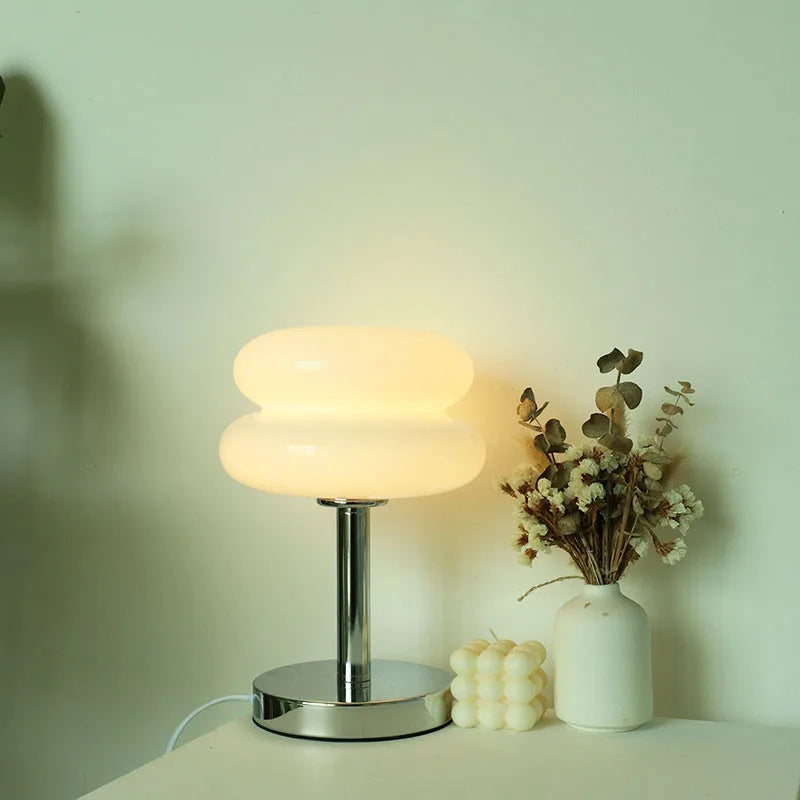 Macaron Glass Table Lamp - Trichromatic Dimming, Eye Protection