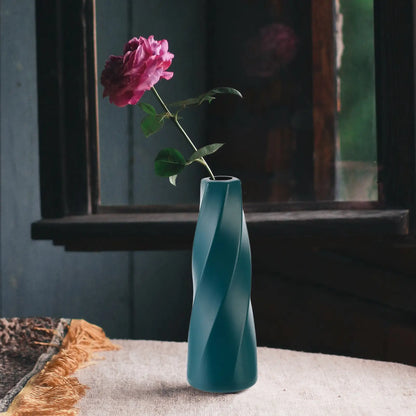 Decorative Vase For Flowers Durable Floral Vase Having Looks Of Ceramic Vase Unbreakable Modern Concise Vase For Dried Flowers