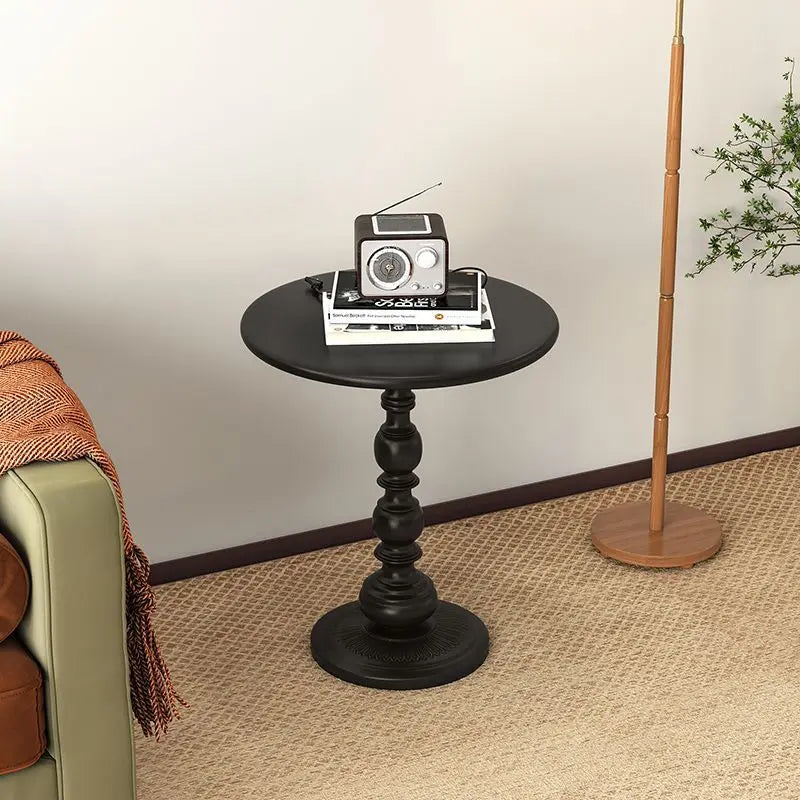 Nordic Small Round Iron Table - Retro Living Room Coffee Table - Creative Mobile Mini Table