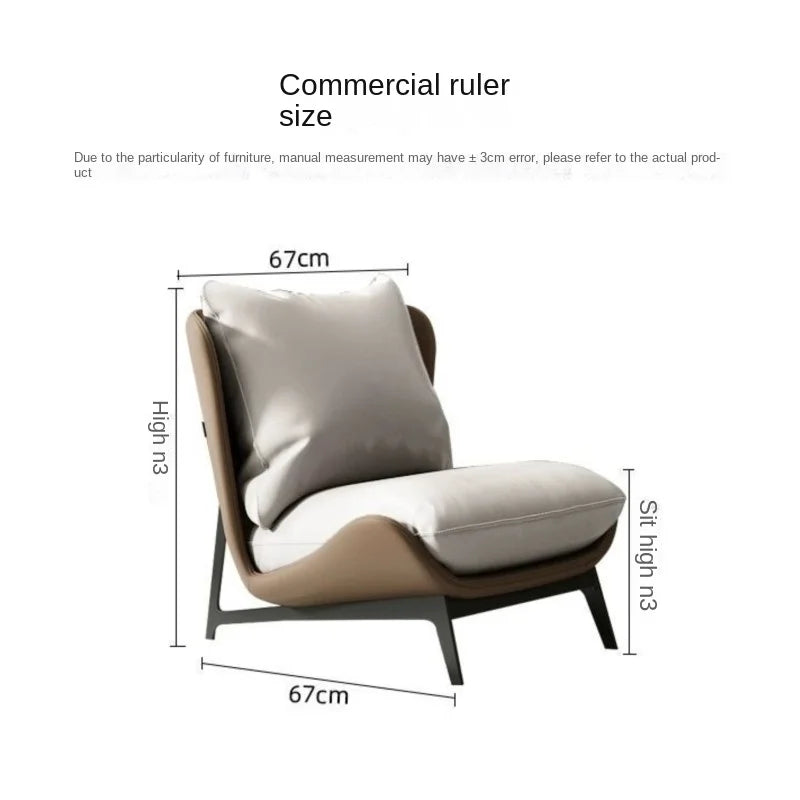 Nordic Single Sofa Chair – Modern Minimalist Art Design for Balcony or Leisure