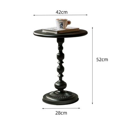 Nordic Small Round Iron Table - Retro Living Room Coffee Table - Creative Mobile Mini Table