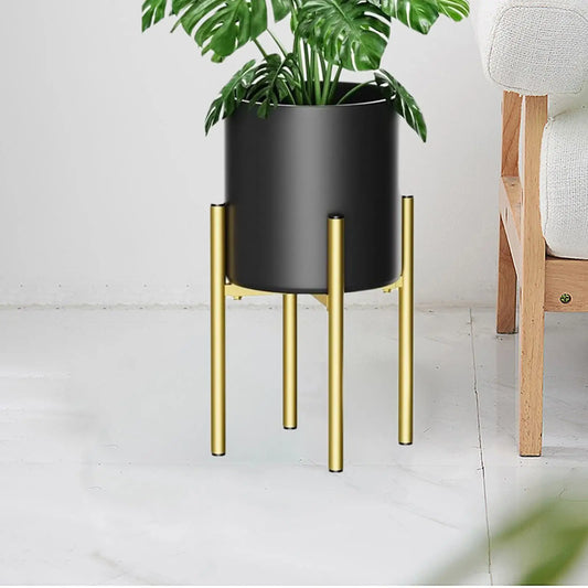 Plant Stand Home Decor Handmade Gold Flower Pot Stand for Fits 7 to12 inch Pots Indoor Outdoor Home Gardening Gifts Living Room