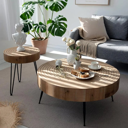 Modern Farmhouse Nesting Coffee Table Set